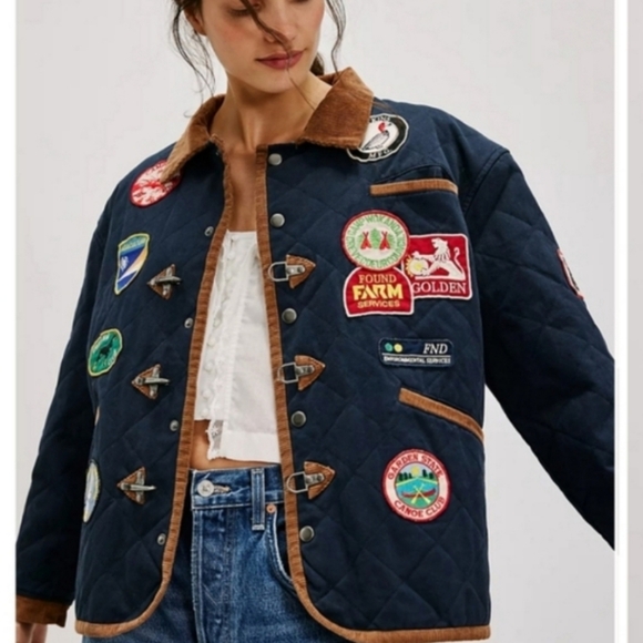 Found Jackets & Blazers - NWT Found Farmstead Quilt Patch Jacket S Brand new